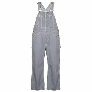 Big Mac Square Bak Overalls Hickory Striped Union Made USA Men Small Sanforized